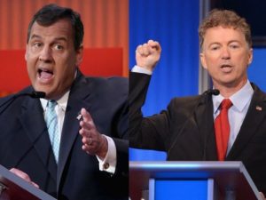 Paul and Christie during their notable tense argument at the GOP Debate. Photo Source: Chip Somodevilla/Getty & Mandel Ngan/Getty/AFP
