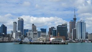 The city of Auckland, the capital city of New Zealand