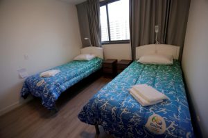 Rather spartan accommodations await the world's athletes at the Olympic Village in Rio de Janeiro.