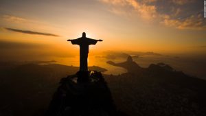 The gigantic statue of Jesus of Nazareth awaits the world's athletes who will compete in the Olympic Games soon in Rio de Janeiro.