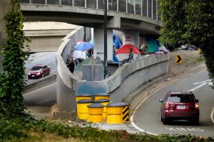 San Francisco's homeless find safety and shelter where they can. PHOTO BY: Wayne Freedman