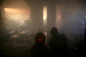 The Syrian civil war continues to rage as firefighters try to quell the may fires that continue to break out around Damascus due to heavy air attacks.